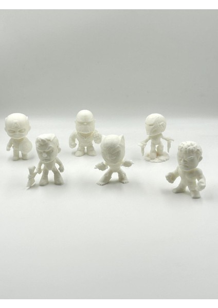 6'lı 3D Boyanabilir Avengers Figür Seti – Çocuk Boyama Aktivite Seti (6 Renk Boya + 2 Fırça + Palet) fırsatları