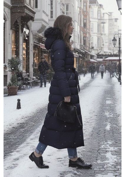 Günlük Kışlık Tam Boy Şişme Kadın Mont modelleri