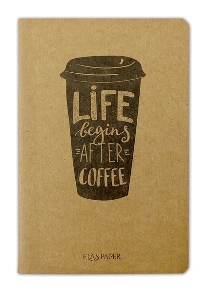 Life Begins Coffee - Defter