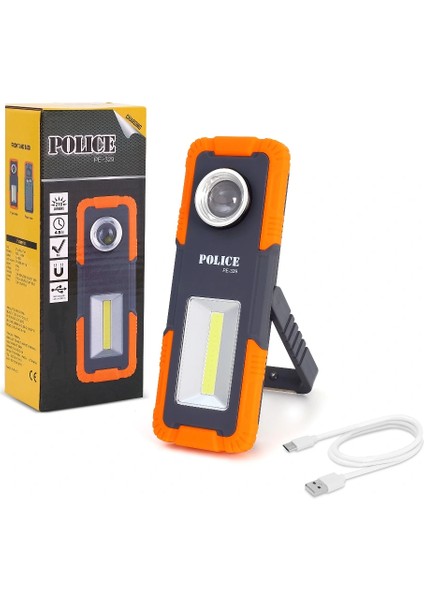 Police PE-329 Şarjlı Mıknatıslı Tamirci Feneri