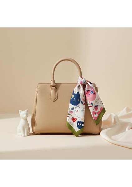 Sevimli Kedi Desenli Bandana Fular fiyatları