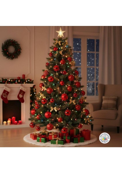 Yılbaşı Kırmızı Top Seti, 26 Parça, Şık ve Renkli Noel Süsleri modelleri