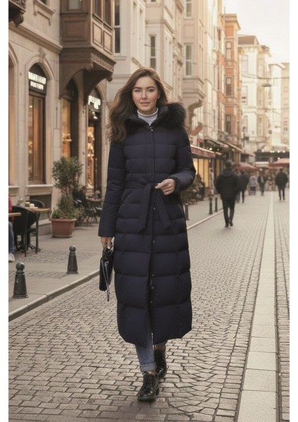 Günlük Kışlık Tam Boy Şişme Kadın Mont