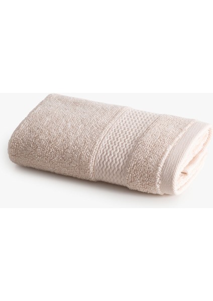 Lara El Havlusu %100 Pamuk Bordürlü Açık Somon 30X50 cm