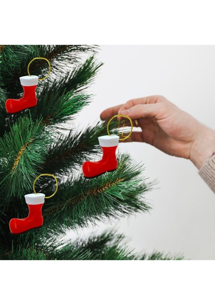 Renkli Noel Çizmesi ve Çam Ağacı Süsü 3'lü Takım modelleri