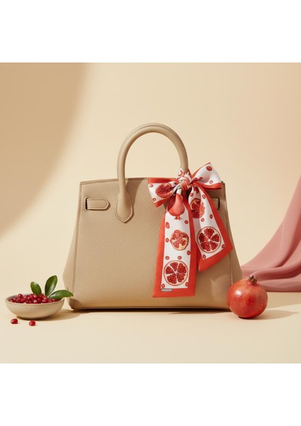 Nar Desenli Bandana Fular fiyatları