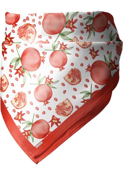 Nar Desenli Bandana Fular modelleri