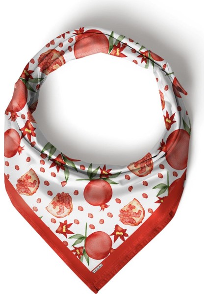 Nar Desenli Bandana Fular fırsatları