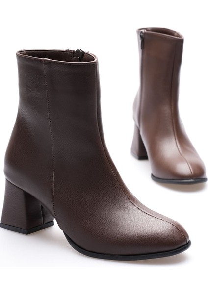 Lucinda Kadın Kışlık Acı Kahve Kalın Topuklu Bot