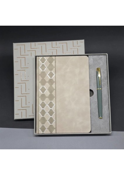 Deri Defter ve Kalem Set