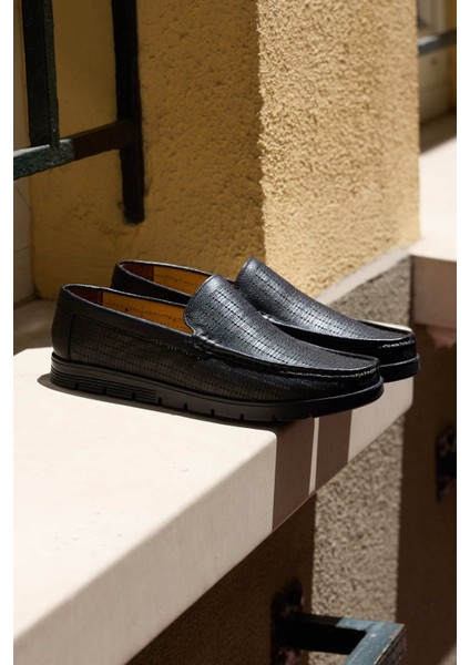 Robin Lacivert Iç ve Dış %100 Hakiki Deri Erkek Delikli Comfort Ayakkabı, Günlük Ayakkabı fiyatları