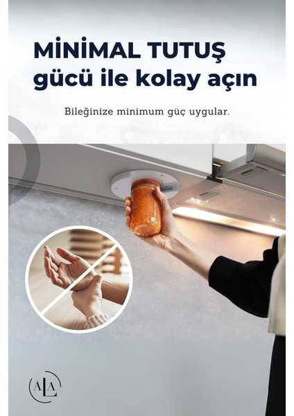 Dolap Altı Konserve Kavanoz Şişe Açacağı Kavanoz Kapağı Açma Aparatı