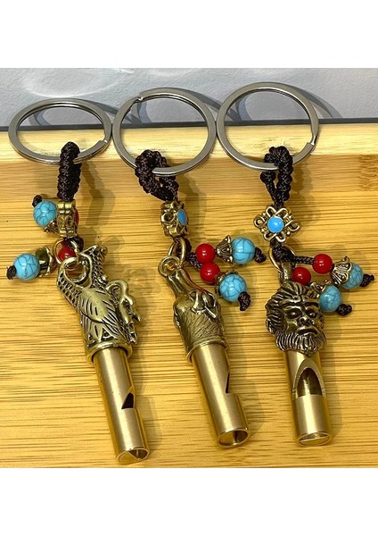 Metal Figürlü Düdük Anahtarlık ALK4461