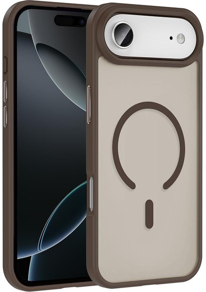 iPhone 17 Air Uyumlu Magsafe Kılıf Mat Arka Yüzey Darbe Emici Kapak