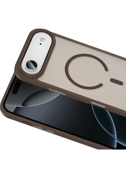 iPhone 17 Air Uyumlu Magsafe Kılıf Mat Arka Yüzey Darbe Emici Kapak fiyatları