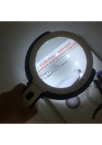 2X5X120MM 10 Ledli Masaüstü Büyüteç fiyatları