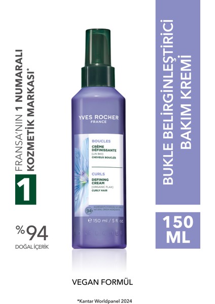 Bukle Belirginleştirici Bakım Kremi - Kıvırcık ve Dalgalı Saçlar -VEGAN-DURULANMAZ-99729