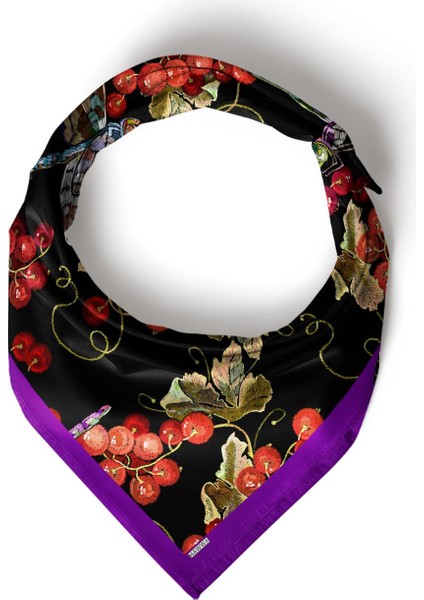 Böğürtlen Desenli Bandana Fular fırsatları