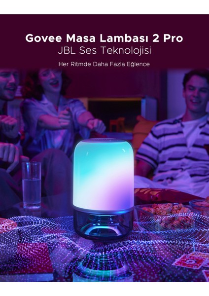 Masa Lambası 2 Pro x Jbl Hoparlörlü, Type-C Şarjı, 45' Şarj Adaptörü Dahildir modelleri