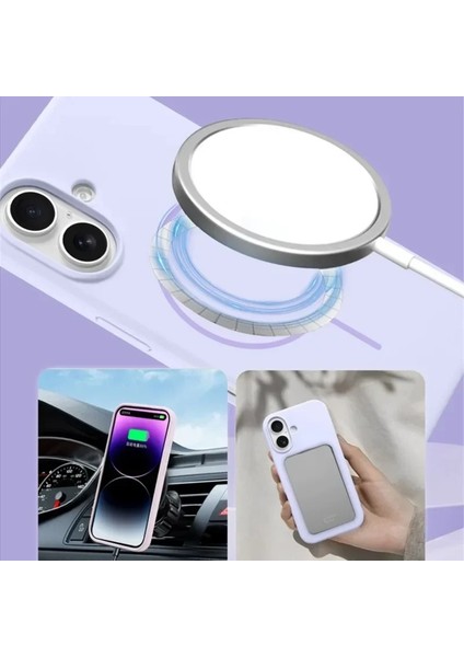 Iphone 13 Promax Ile Uyumlu Magsafe ile Uyumlu Kablosuz Şarj Özellikli Kadife Iç Yüzey Silikon Kılıf modelleri