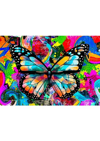 Renkli Kelebek Dansı Pop Art Kanvas Tablo fiyatları