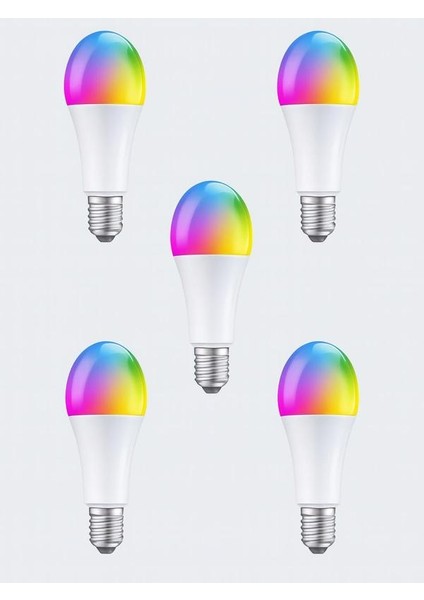 Uzaktan Kumandalı Renk Değiştiren Ampul Rgb 9W Beyaz Dahil fırsatları