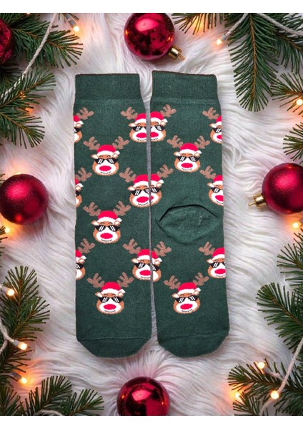 - Yılbaşı Temalı Unisex Çorap – Desenli Özel Tasarım (Hediye Paketli) modelleri