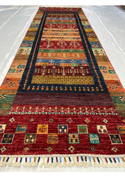 El Dokuma Afgan Halı Gebbeh Desenli Yolluk modelleri