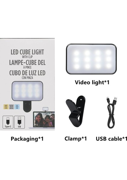PY11 Şarjlı 3 Işık Modlu Fotoğraf Aydınlatması Softbox Mini Cep Ledi - AL5206