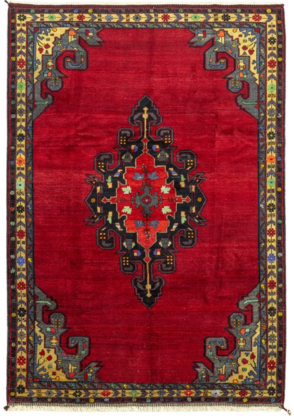 Sayat El Dokuma Kırmızı Sivas Halısı 239X342 cm