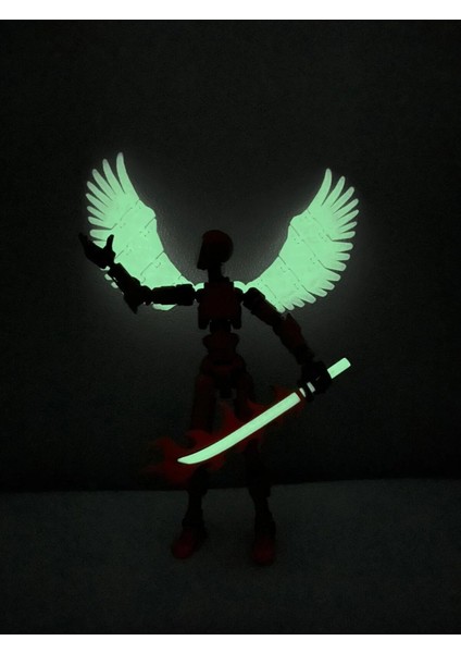 Dummy Karanlıkta Parlar Kanatlı ve Kılıçlı Eklemleri Hareketli (1ADET) fiyatları