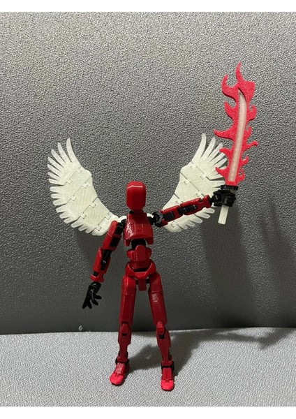 Dummy Karanlıkta Parlar Kanatlı ve Kılıçlı Eklemleri Hareketli (1ADET) modelleri