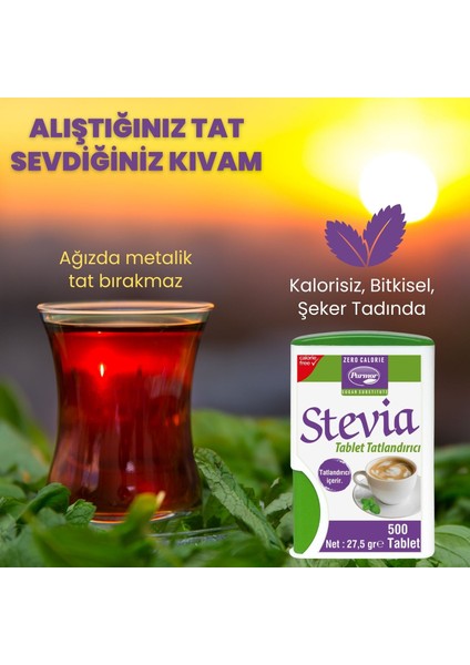 Stevia Tablet Tatlandırıcı 500'LÜK Kutu fırsatları