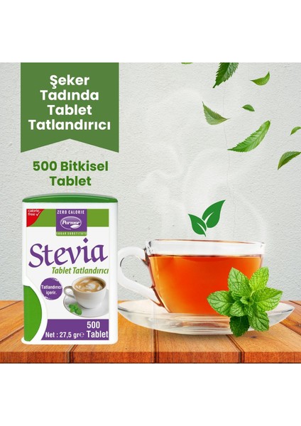 Stevia Tablet Tatlandırıcı 500'LÜK Kutu