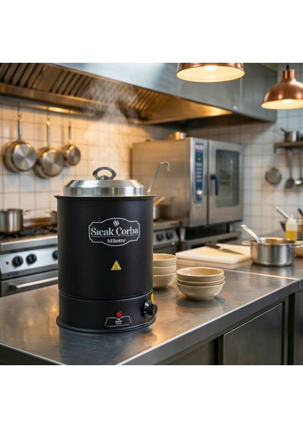 Elektrikli Çorba Isıtıcı Yuvarlak Siyah 9 Lt - MC09 fiyatları