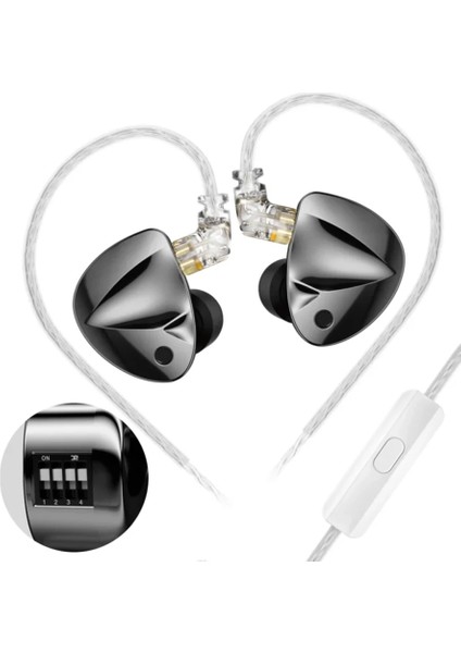 D-Fi Tunable (Switch) Ayarlanabilir Hi-Fi Iem Kulaklık (Mikrofonlu)