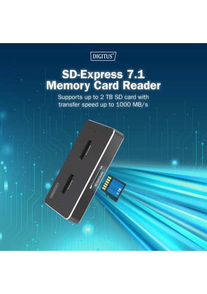 2’si 1 Arada M.2 Nvme + Sata SSD Docking Station – Usb-C, Sd Express, 10GBPS Hız