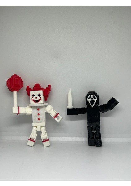 Gostface-Pennywise Minecraft Temalı Hareketli Eklem Oyuncak Figür [8cm] fiyatları
