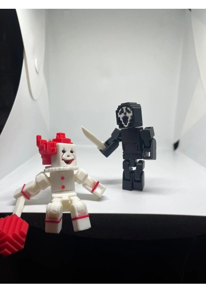Gostface-Pennywise Minecraft Temalı Hareketli Eklem Oyuncak Figür [8cm] indirimleri