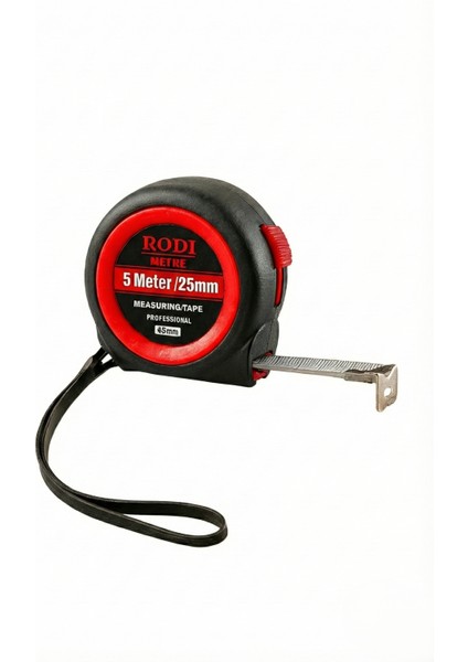 Şerit Metre (5 M x 25 Mm) – Profesyonel, Hassas Ölçüm, Dayanıklı Gövde 5 Metre fiyatları