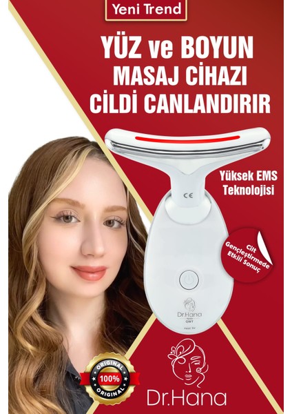 Yüz ve Boyun Kırşıklık Giderici ile Gelen Güzellik Ems Güzellik Cihazı, Isı,ışık ve Titreşim indirimleri