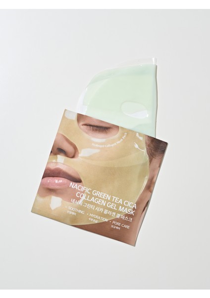 Green Tea Cica Collagen Gel Mask , Dolgunluk Veren Jel Maske , Hassas ve Yorgun Ciltler İçin fiyatları
