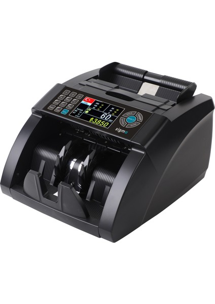 Sigma Tl & Euro Karışık Değer Sayım Geçersiz Para Kontrollü Para Sayma Makinesi