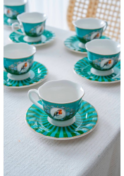 6 Kişilik Porselen Kahve Fincan Takımı - 90 ml modelleri