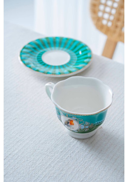 6 Kişilik Porselen Kahve Fincan Takımı - 90 ml fırsatları