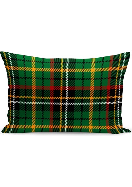 Yılbaşı Ekose Serisi Çift Taraflı Dijital Baskılı Kırlent Kılıfı fiyatları