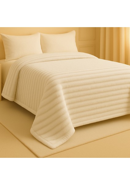 Çift Kişilik Harmony Vizon Battaniye - Peluş Battaniye - 220X240 cm