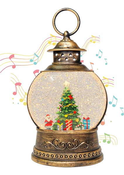 Işıklı Yılbaşı Kar Küresi Çam Ağacı Temalı fiyatları