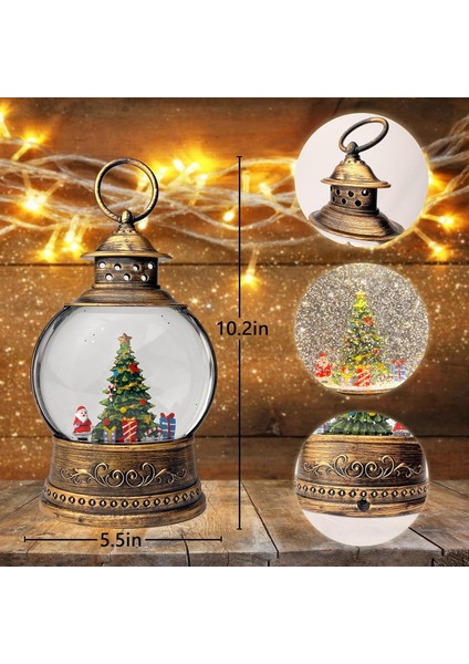 Işıklı Yılbaşı Kar Küresi Çam Ağacı Temalı fırsatları