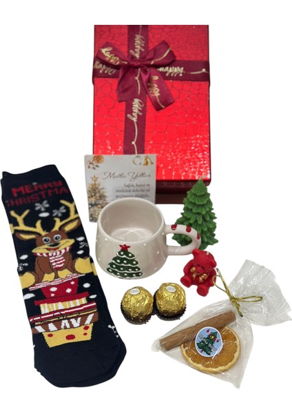 Yılbaşı Noel Temalı Şık Hediye Kutusu Seti, Sevdiklerinize Özel Hediye Seçeneği fiyatları